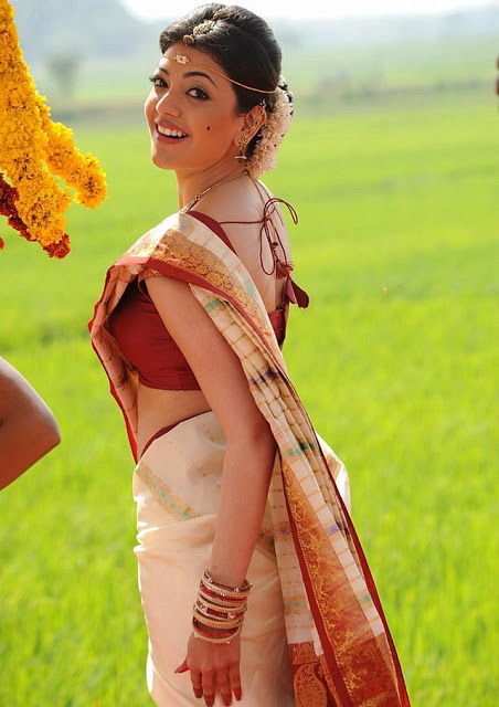 Actress Kajal Agarwal Throwback Pics In Saree 10